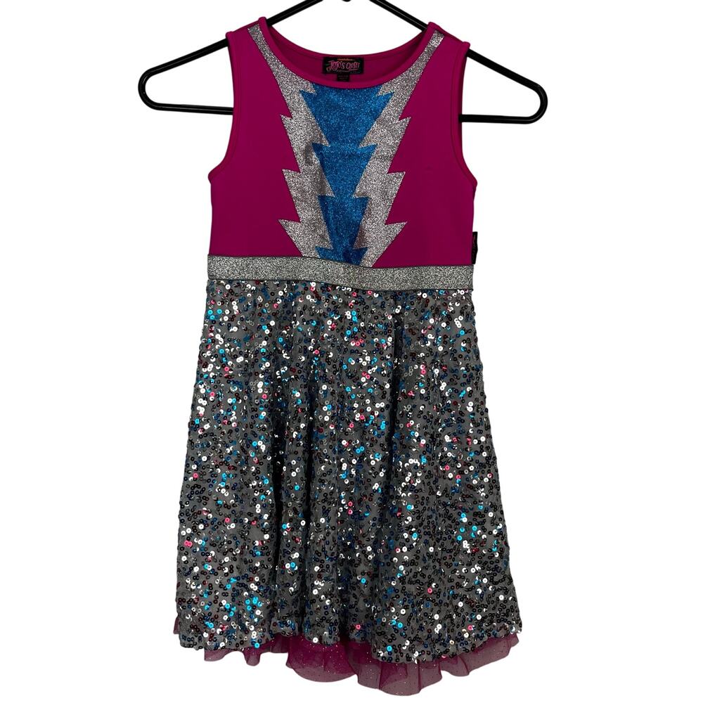 JoJo's Closet Dress Sequin Glitter *Flaw Snag Small 6/6x Siwa Sleeveless